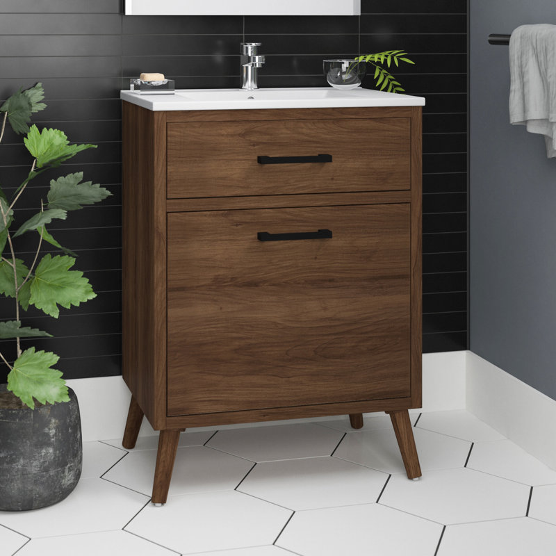 Joel 24'' Single Bathroom Vanity & Reviews AllModern